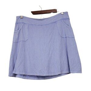 Fresh Produce Skirt Medium Periwinkle Striped Beach Coastal Resortwear Preppy